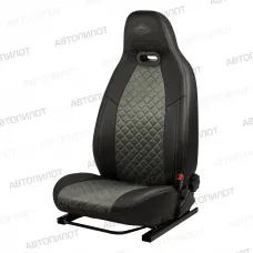 Hyundai Solaris I Sd / KIA Rio III Sd (40/60) с 10-17г., Литой модуль (алькантара) Черный + Темно -Серый