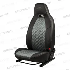 Hyundai Solaris I Sd / KIA Rio III Sd (40/60) с 10-17г., Литой модуль (алькантара) (подходит только на Solaris I) Черный + Серый
