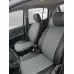 Чехлы на Hyundai Getz GL с 02-11г. (задн. сид. сплошное) Черный + Темно-серый Ромб
