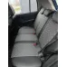 Чехлы на Hyundai Getz GL с 02-11г. (задн. сид. сплошное) Черный + Темно-серый Ромб