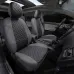 Чехлы на Mitsubishi Pajero 3-4 (5-ти дверн.) с 00г. Серый + Черный Ромб Автопилот