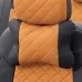 Чехлы на Geely Atlas Pro с 21г. / Belgee X70 с 24г. Оранжевый + Черный Ромб