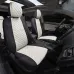 Чехлы на Mitsubishi Lancer 10 Sd с 07-11г. (комплектация invite) Белый + Черный Ромб Автопилот