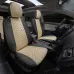 Чехлы на Mitsubishi Lancer 10 Sd с 07-11г. (комплектация invite) Черный + Бежевый Алькантара ромб Автопилот