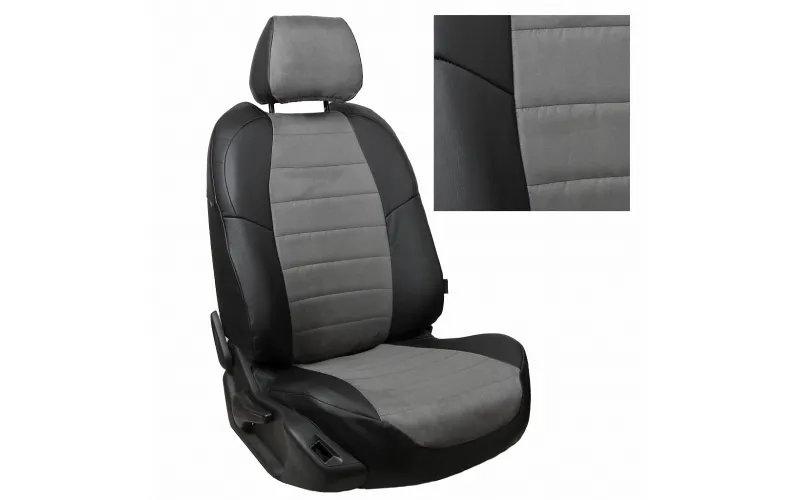 Skoda Rapid (сплошной) c 14г., Алькантара