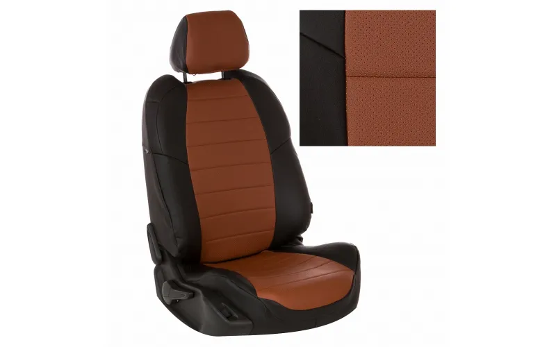 Renault Sandero II / Logan II (с подушками безопасности) с 14г., Экокожа