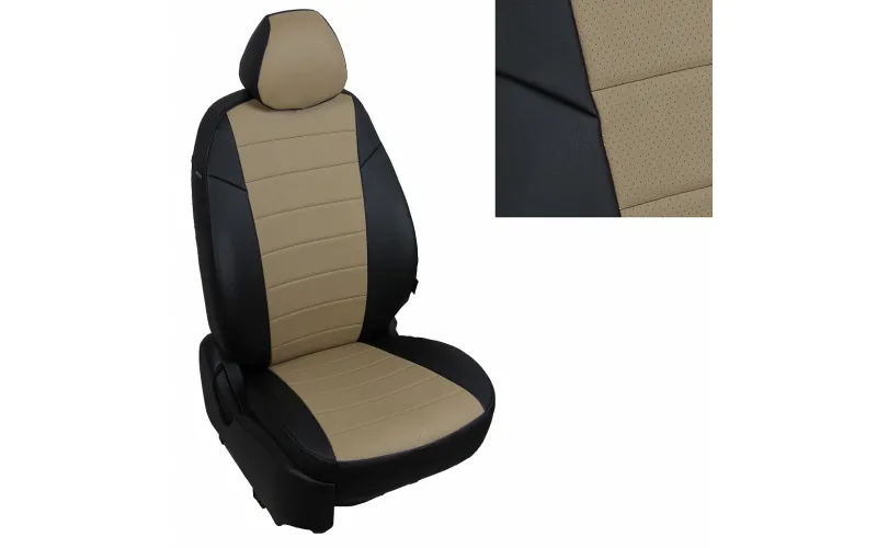 Renault Scenic II (5 мест) c 03-09г. (простая комплектация), Экокожа