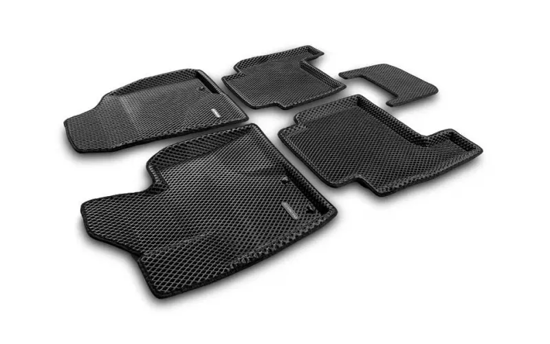 3D коврики Euromat3D EVA в салон для Hyundai Santa Fe (2010-2012) № EM3DEVA-002715