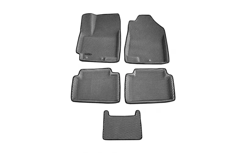 3D коврики EVA для Kia Rio (2011-2016) № EM3DEVA-002922G Серые
