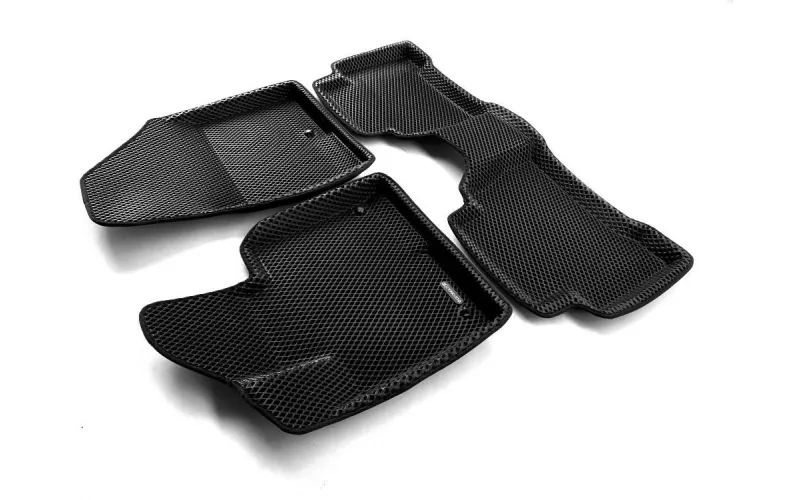 3D коврики Euromat3D EVA в салон для Hyundai Santa Fe (2013-2017) № EM3DEVA-002723