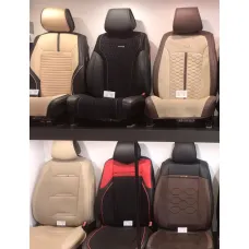 Чехлы на Nissan Qashqai I (J10) с 06-14г. Белый Ромб Автопилот