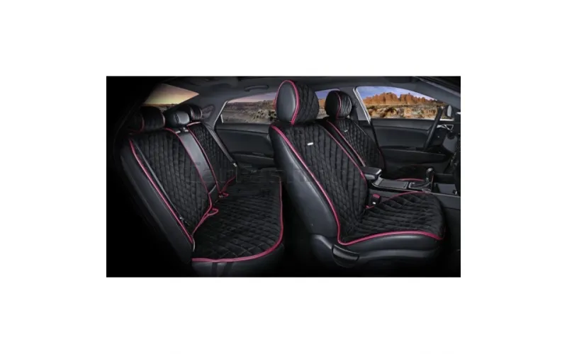 Комплект Накидок 2D «CALIFORNIA PLUS» черный/красный/красный Комплект Накидок 2D «CALIFORNIA PLUS» черный/красный/красный