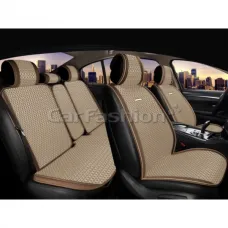 Комплект Накидок 2D «BREEZE PLUS» бежевый/коричневый/бежевый Комплект Накидок 2D «BREEZE PLUS» бежевый/коричневый/бежевый